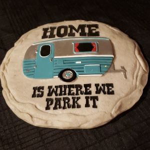 Spoontiques Camper Stepping Stone Wall Plaque.